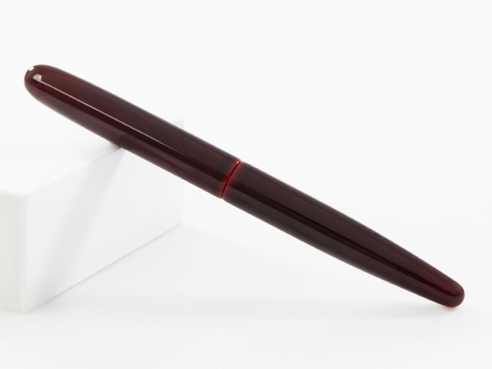 Nakaya Cigar Füllfederhalter Long Aka-Tamenuri, Ebonite, Urushi Lack