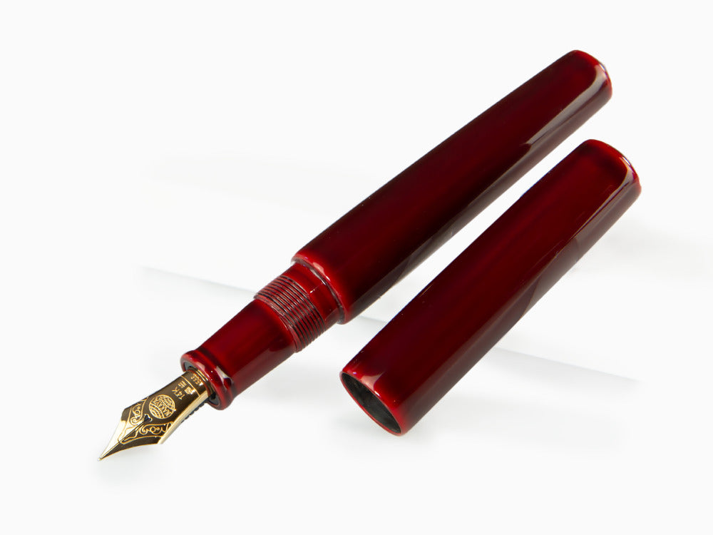 Nakaya Cigar Piccolo Füllfederhalter,Aka Tamenuri,Naturkautschuk