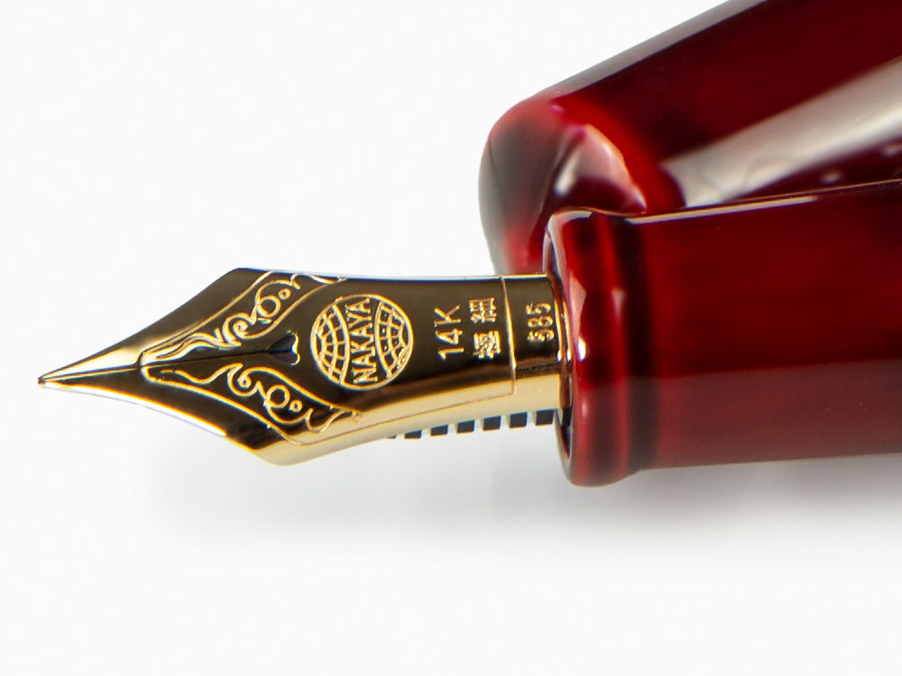 Nakaya Cigar Piccolo Füllfederhalter,Aka Tamenuri,Naturkautschuk