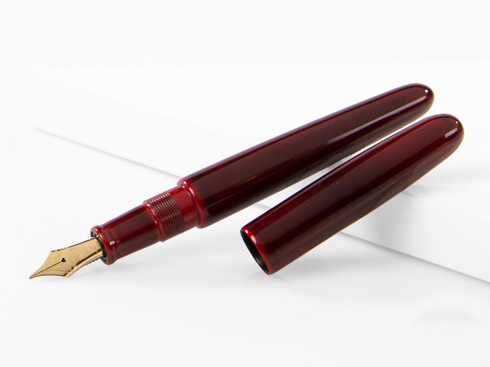 Nakaya Cigar Füllfederhalter Portable Aka-Tamenuri, Urushi Lack