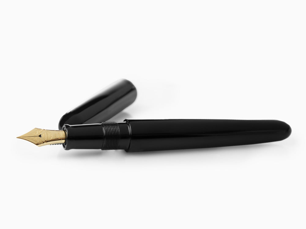 Nakaya Cigar Kuro-Roiro Portable Black Füllfederhalter, Schwar