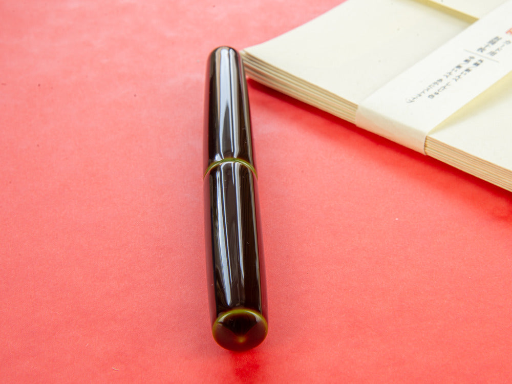 Nakaya Cigar Füller Piccolo, Heki-Tamenuri, Naturkautschuk, Elastic nib