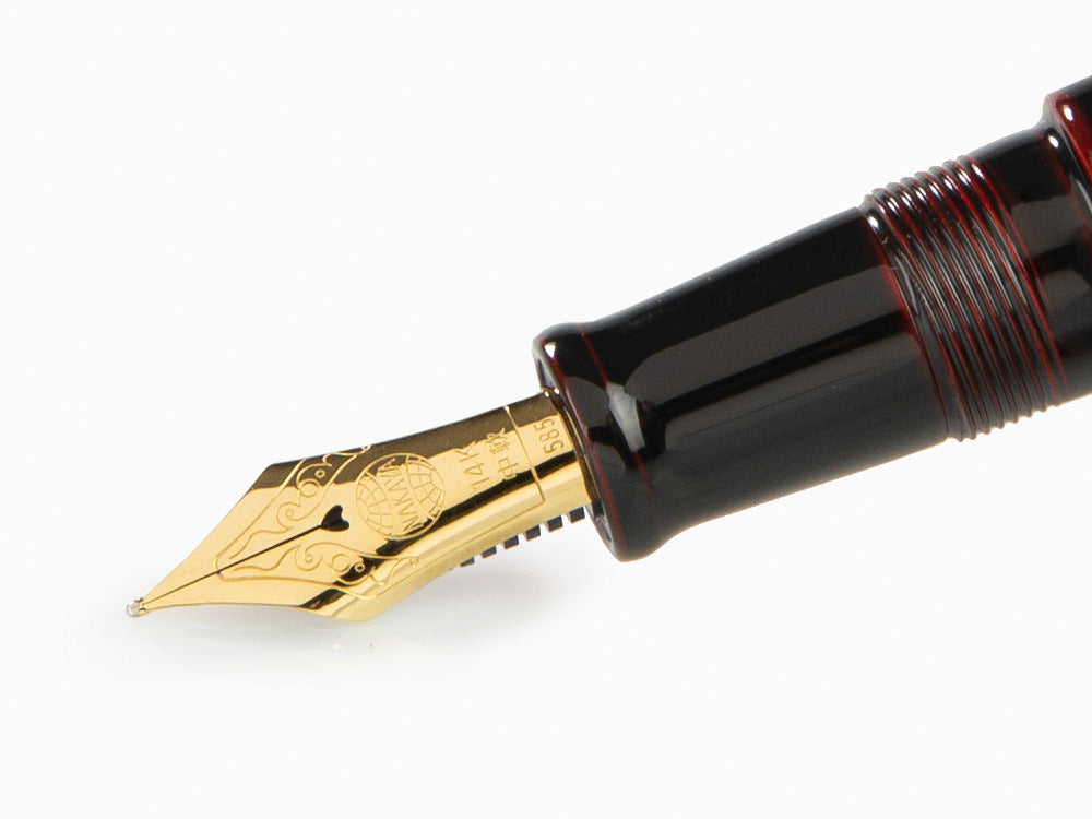 Nakaya Cigar Piccolo Füllfederhalter, Kuro-Tamenuri, Ebonite