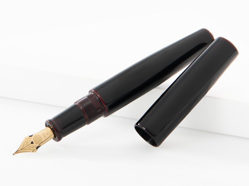 Nakaya Cigar Piccolo Füller, Kuro-Tamenuri, Ebonite, Elastische Feder