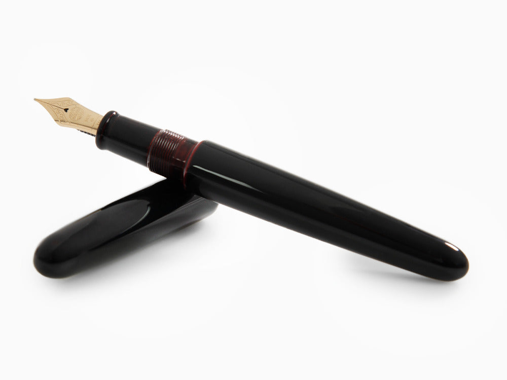 Nakaya Cigar Portable Kuro-Tamenuri Füllfederhalter, Urushi Lack