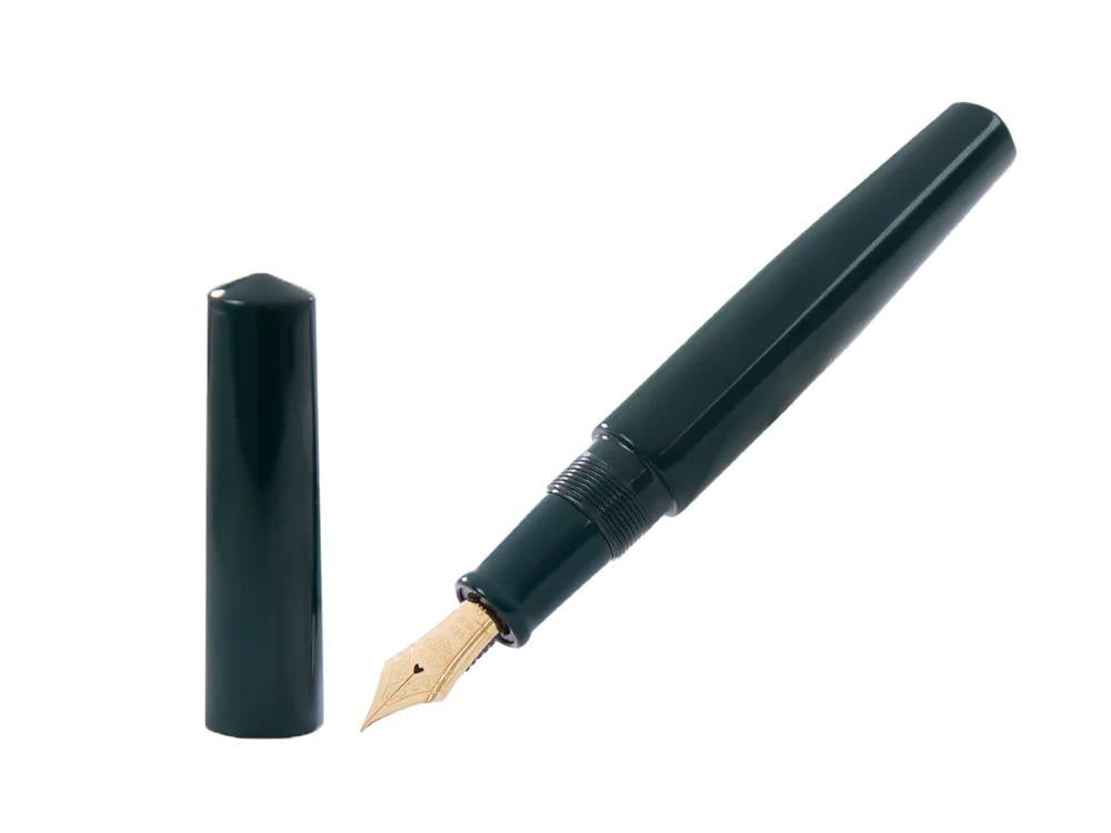 Nakaya Cigar Füllfederhalter Piccolo, Midori, Ebonite, Ebonite, 14k Gold