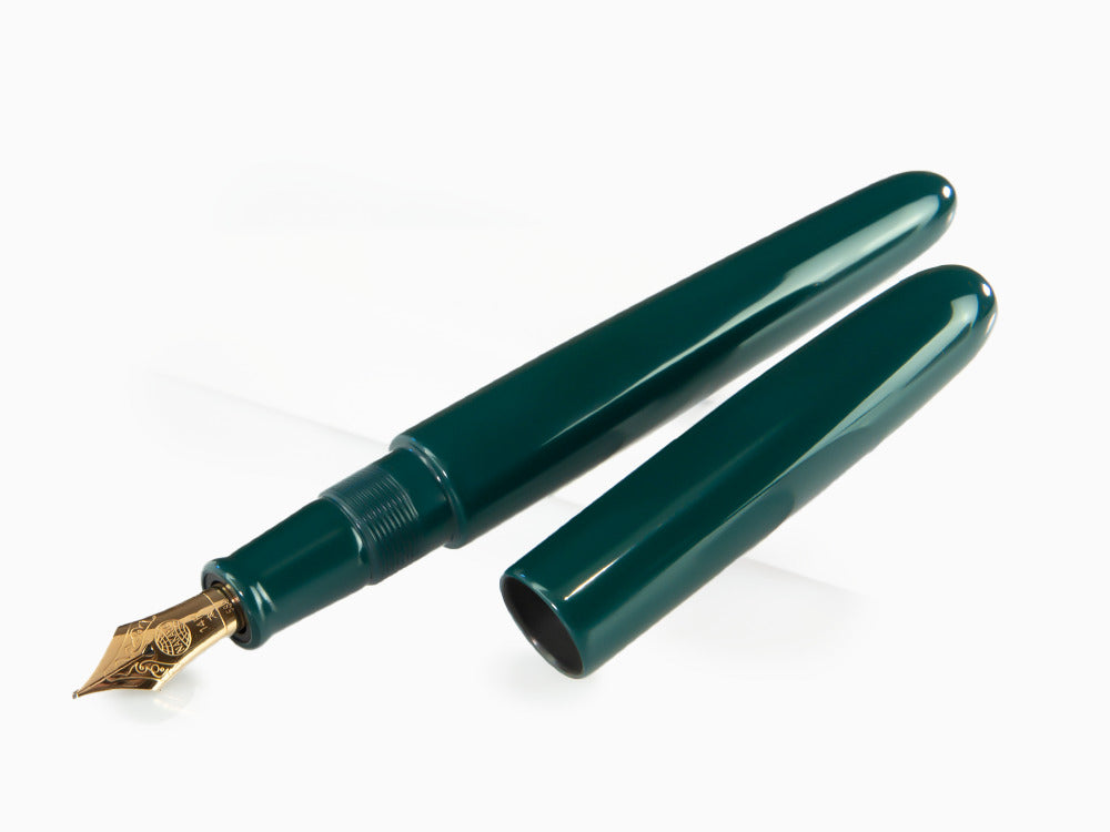 Nakaya Cigar Portable Midori Füllfederhalter, Ebonite, Urushi Lack