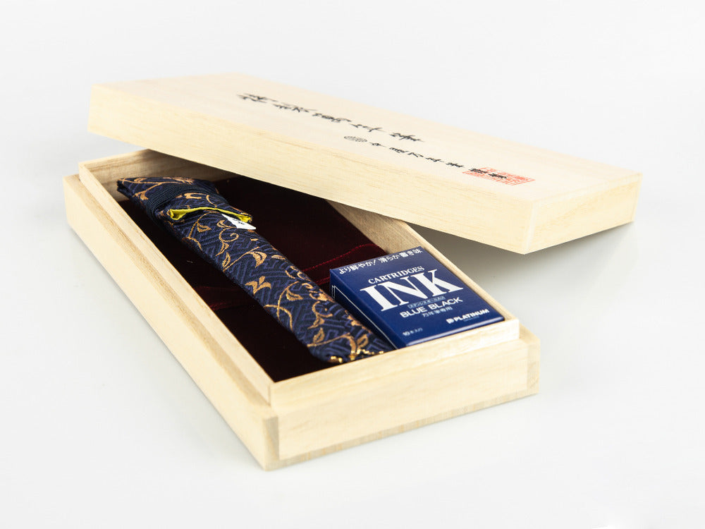 Nakaya Cigar Füllfederhalter Portable, Midori, Ebonite,14K Gold/Rhodium