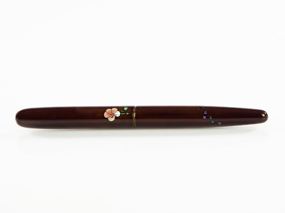 Nakaya Cigar Füllfederhalter, Mukuge, Naturkautschuk und Urushi Lack