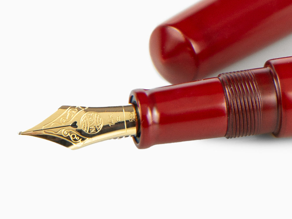 Nakaya Cigar Füllfederhalter Piccolo, Shu-nurippanashi,14k Gold