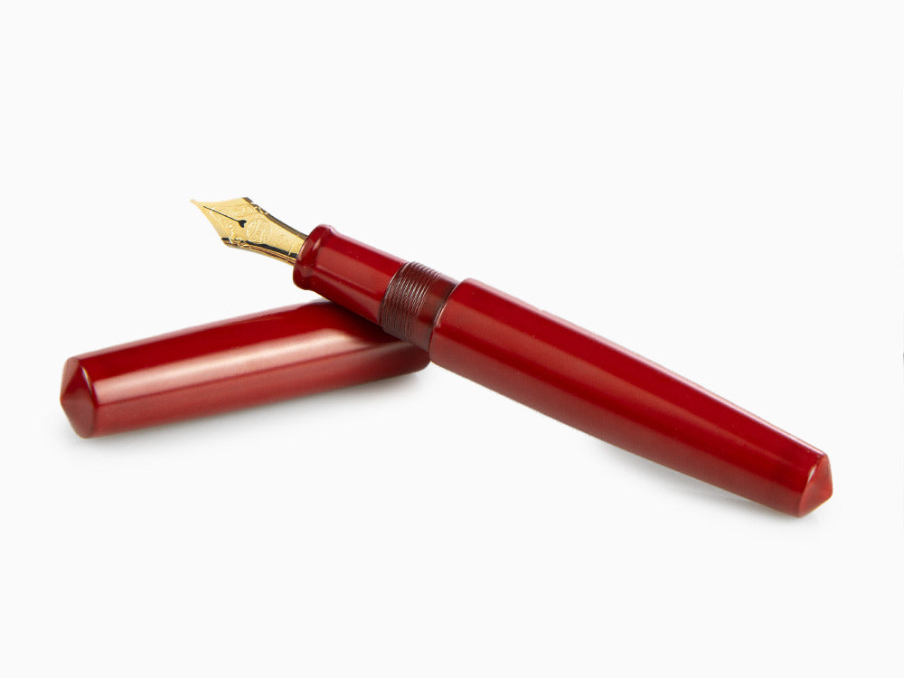 Nakaya Cigar Füllfederhalter Piccolo, Shu-nurippanashi,14k Gold