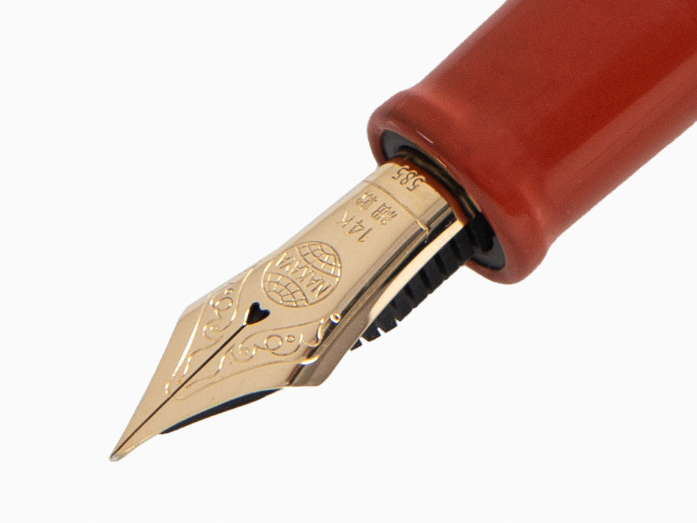 Nakaya Cigar Piccolo Arai Shu Füllfederhalter, Ebonite, Urushi Lack