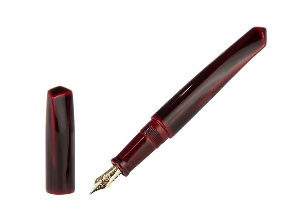 Nakaya Dorsal Fin Ver.2 Füllfederhalter Aka-Tamenuri, Ebonite, Urushi