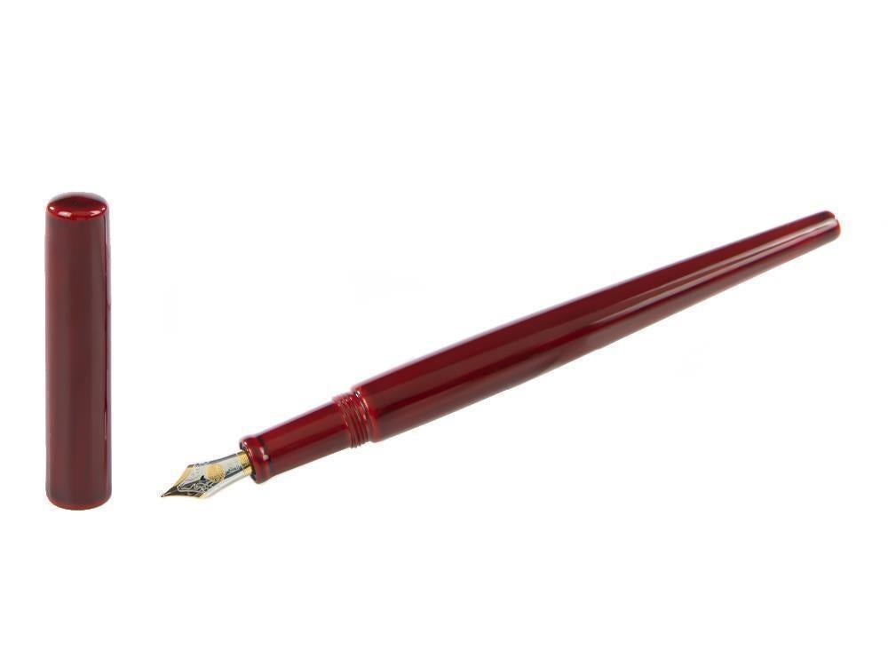 Nakaya Desk Füllfederhalter, Aka-Tamenuri, 14k Gold bicolour