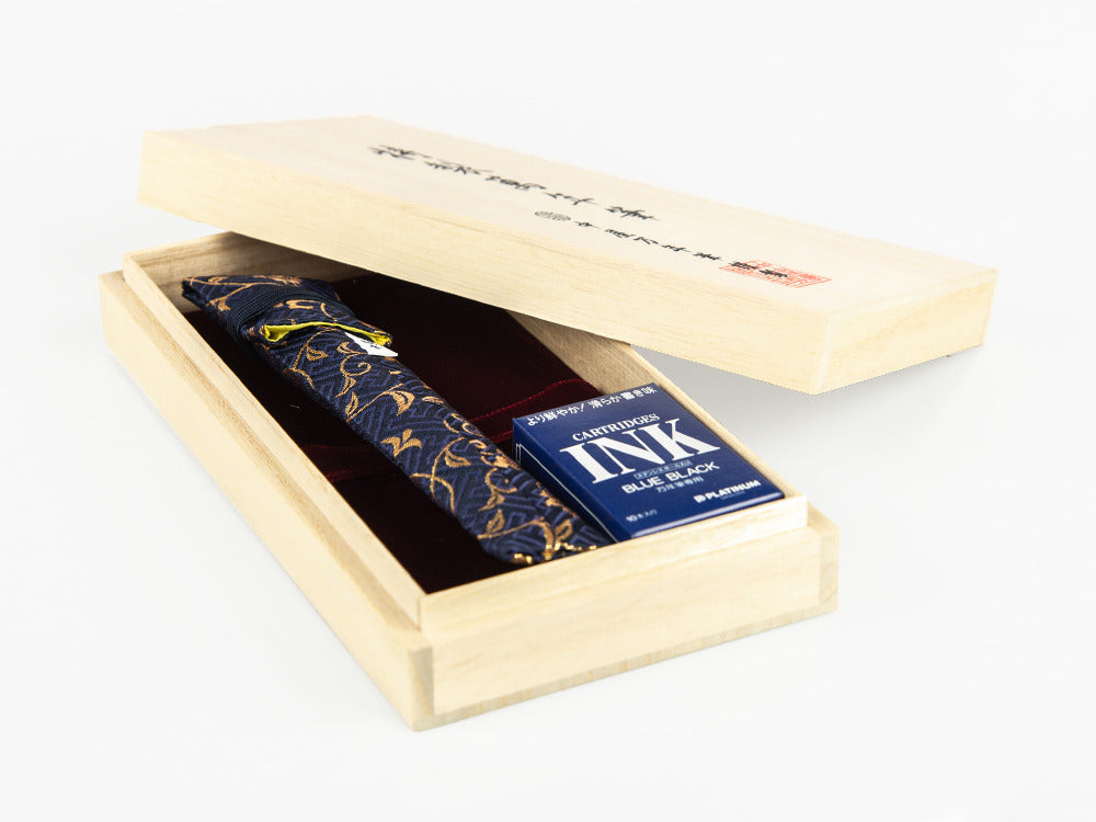 Nakaya Desk Füllfederhalter, Aka-Tamenuri, 14k Gold bicolour