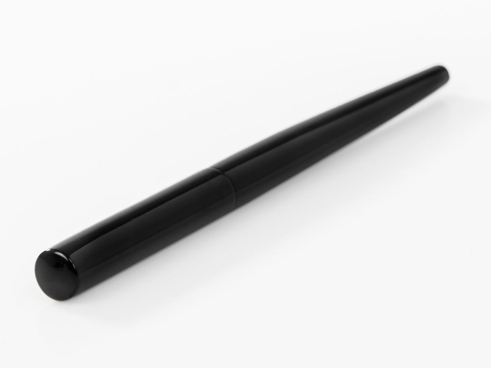 Nakaya Desk Kuro-Roiro Füllfederhalter, Schwarz, 14K Gold - Rhodium