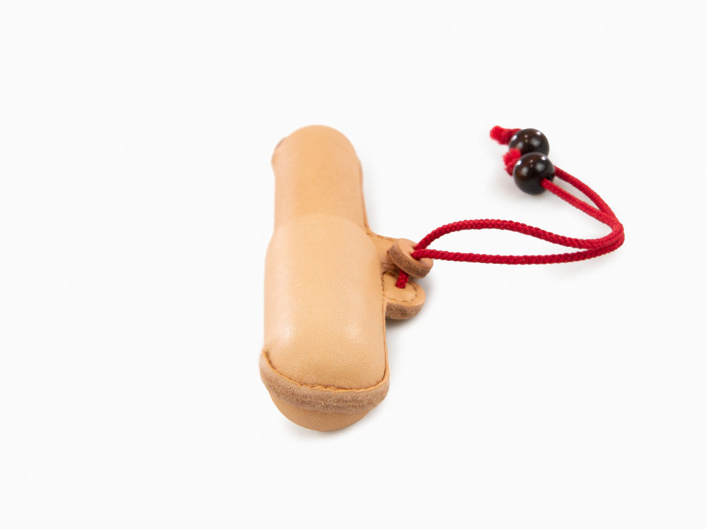 Nakaya Etui, Leder, Braun / Rot, 1 Schreibgerät