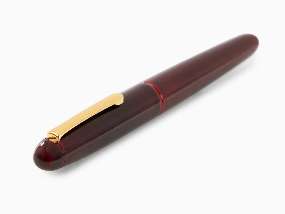 Nakaya Writer Portable Füllfederhalter, Aka Tamenuri, Naturkautschuk