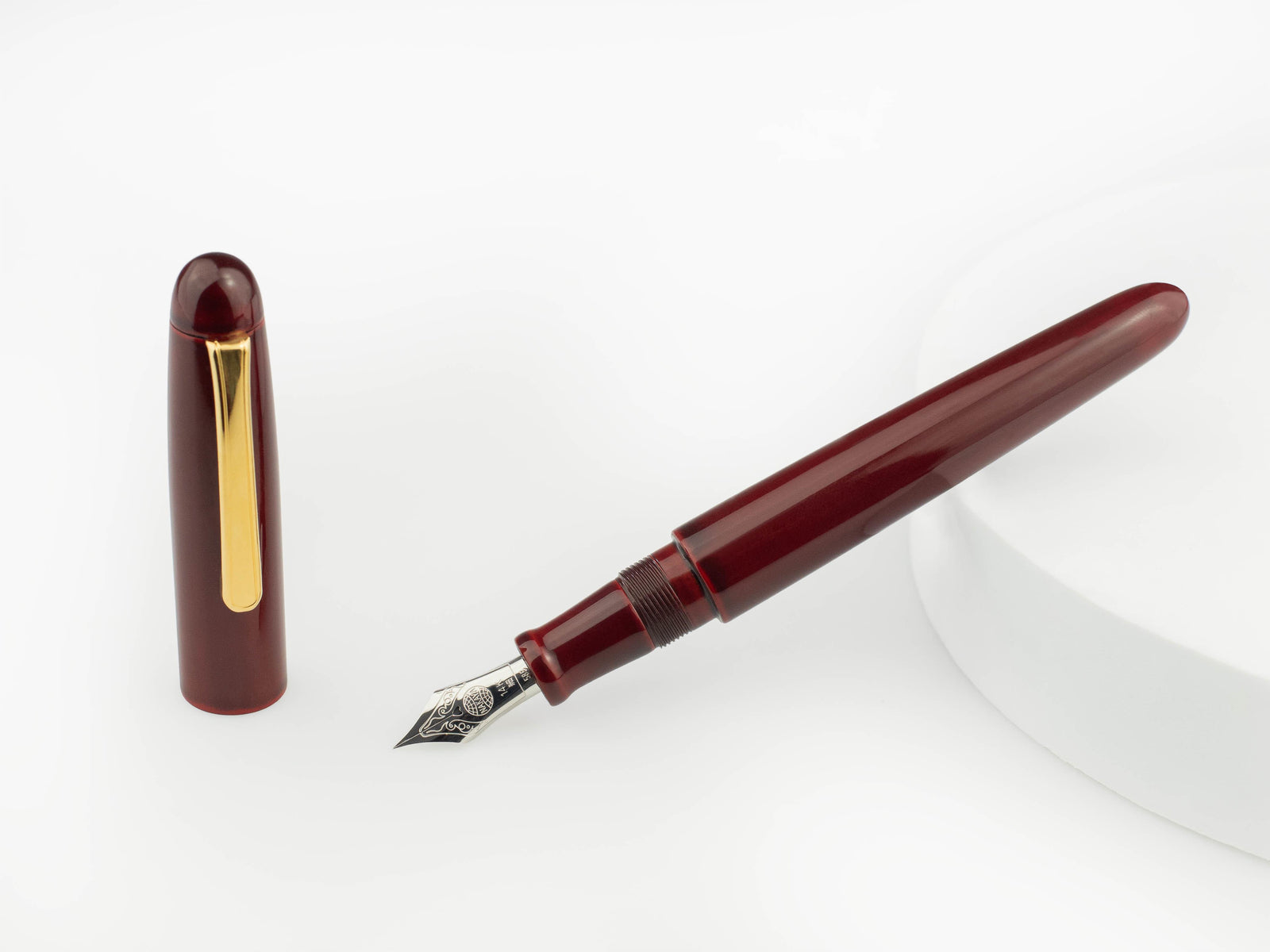 Nakaya Writer Portable Füllfederhalter Aka-Tamenuri, Urushi Lack