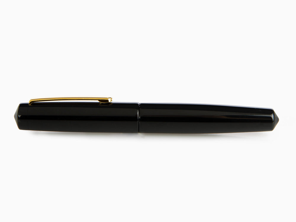 Nakaya Writer Kuro-Roiro Füllfederhalter Schwarz, Piccolo, Ebonite, Gold