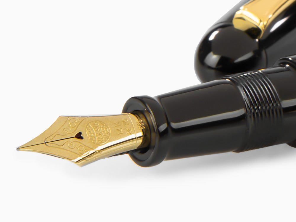 Nakaya Writer Kuro-Roiro Portable Füllfederhalter, Urushi