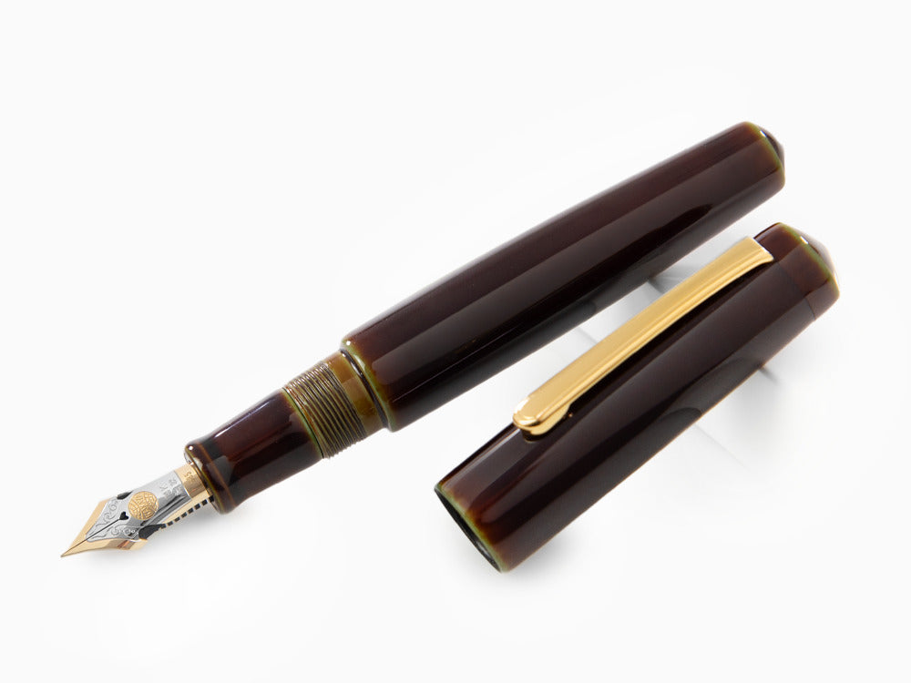 Nakaya Writer Füllfederhalter Heki-Tamenuri, Piccolo, Zwei-Ton, Elastic