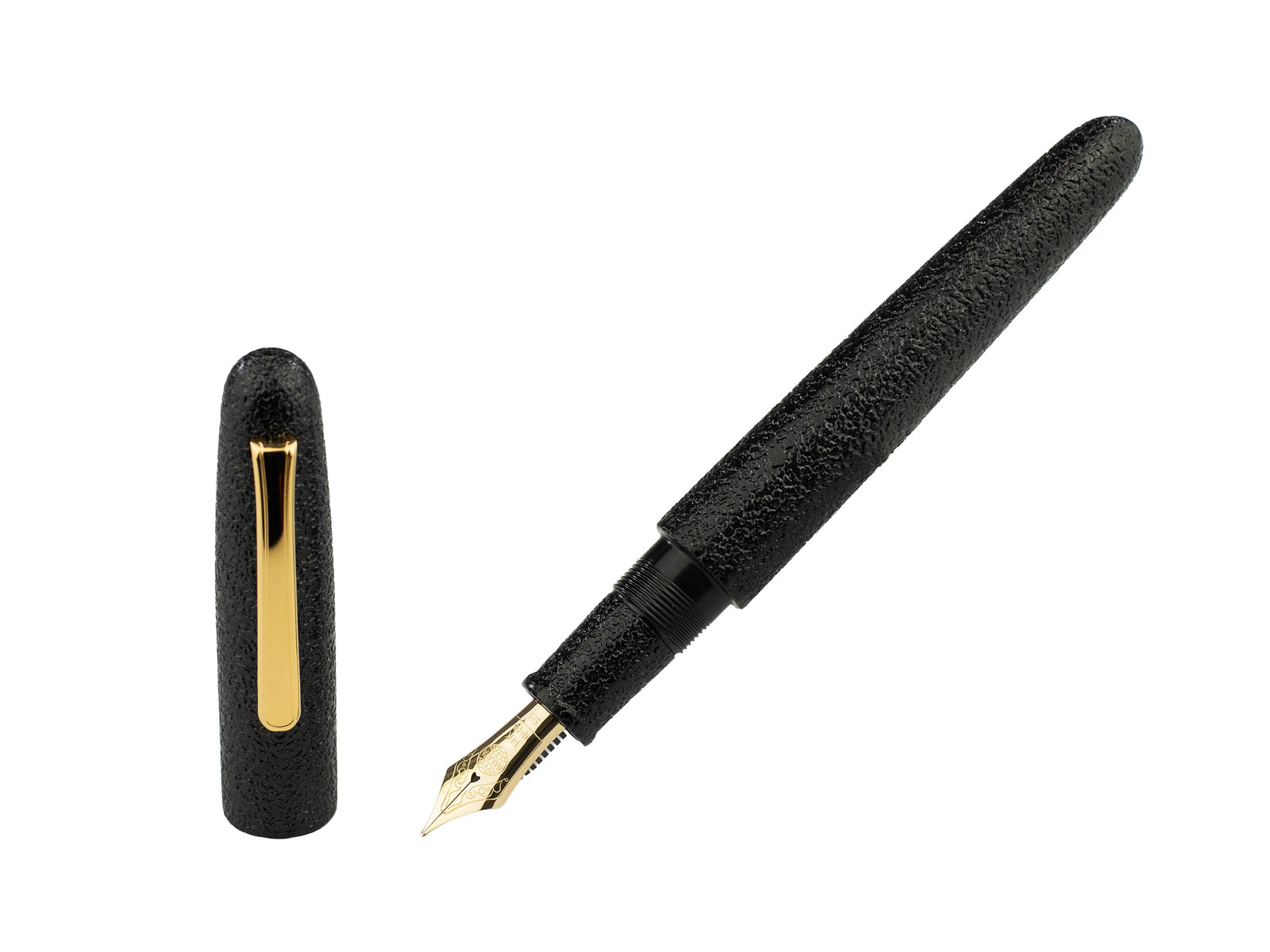 Nakaya Writer Füllfederhalter Kuro-Ishime, Portable, 14k Gold,