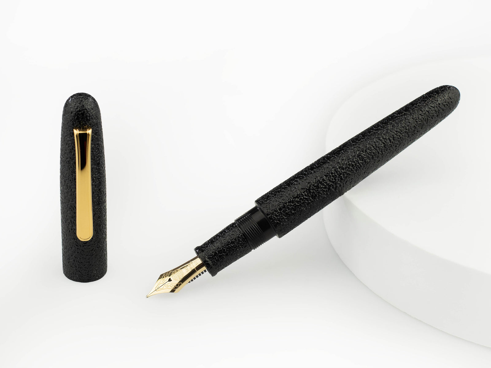 Nakaya Writer Füllfederhalter Kuro-Ishime, Portable, 14k Gold,