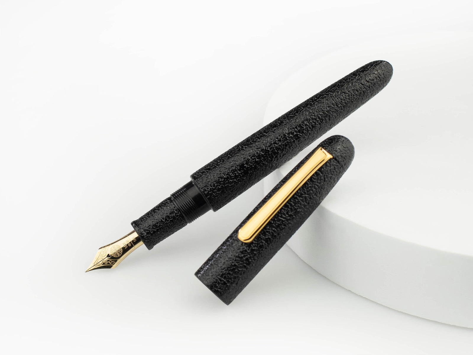 Nakaya Writer Füllfederhalter Kuro-Ishime, Portable, 14k Gold,