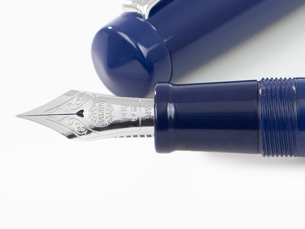 Nakaya Writer Füllfederhalter Kikyo, Piccolo, Naturkautschuk, Rhodium