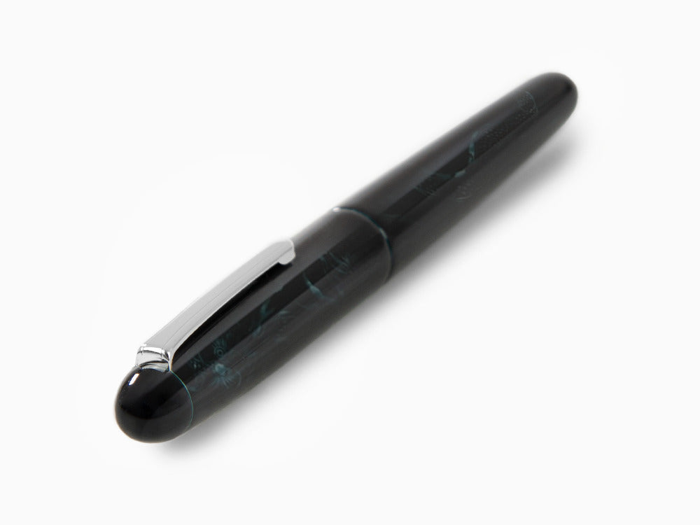 Nakaya Writer Ascending Dragon I-Tamesukashi Ao-Tamenuri Füllfederhalter