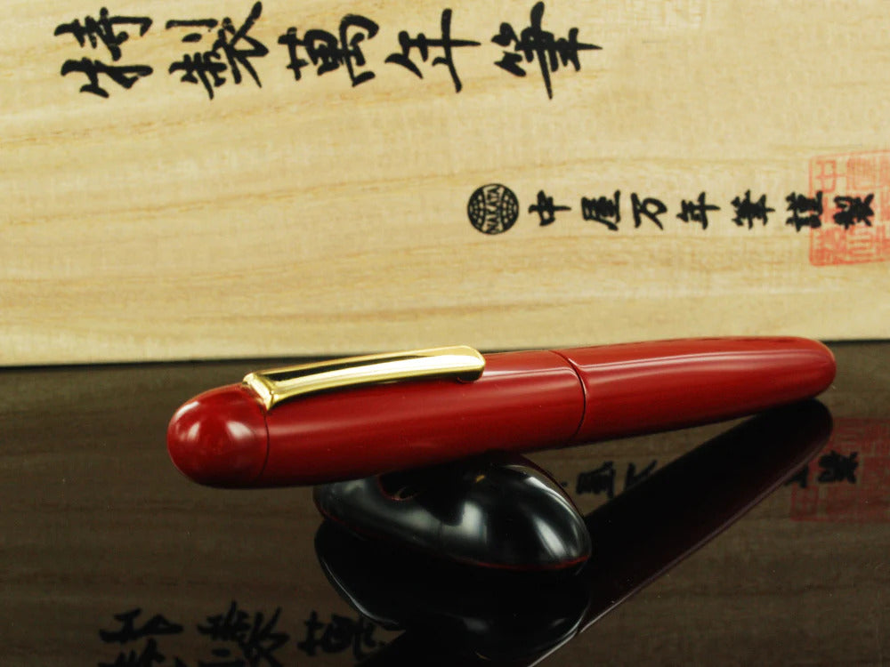 Nakaya Writer Portable Füllfederhalter Shu-nurippanashi, Urushi Lack