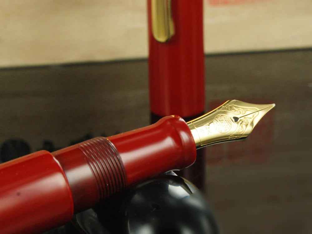 Nakaya Writer Portable Füllfederhalter Shu-nurippanashi, Urushi Lack