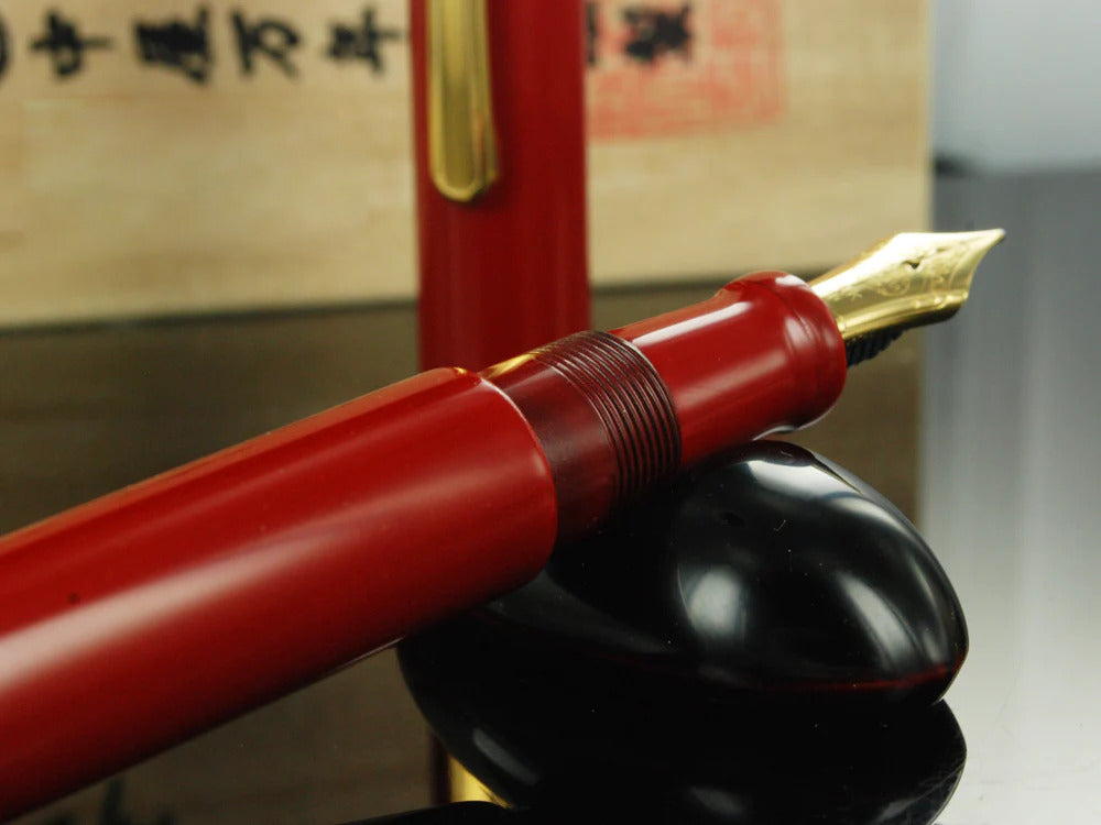 Nakaya Writer Portable Füllfederhalter Shu-nurippanashi, Urushi Lack