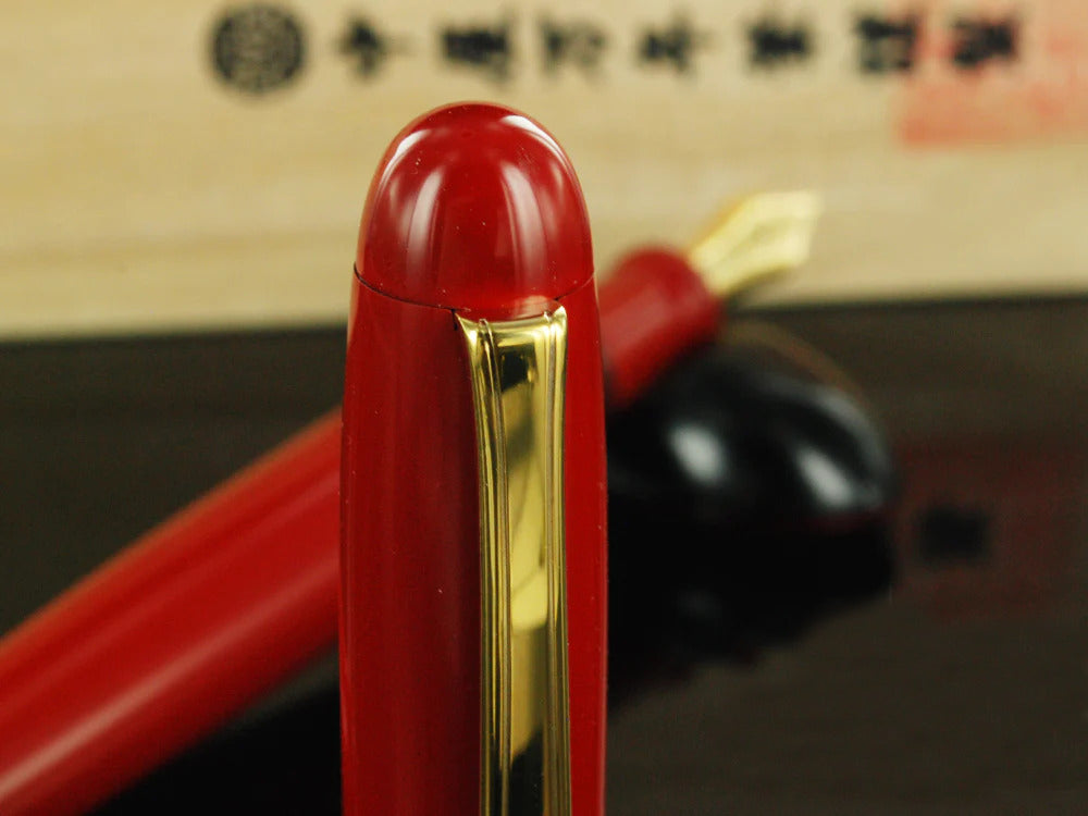 Nakaya Writer Portable Füllfederhalter Shu-nurippanashi, Urushi Lack