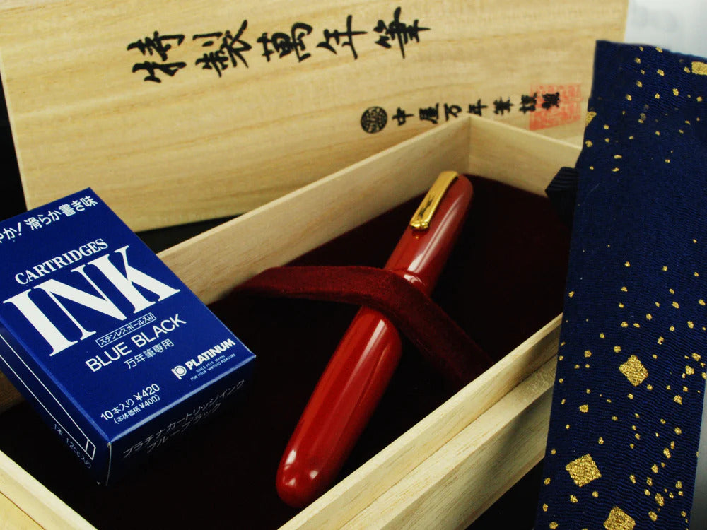Nakaya Writer Portable Füllfederhalter Shu-nurippanashi, Urushi Lack