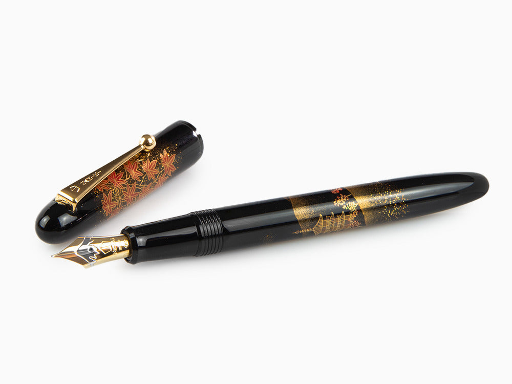 Namiki Yukari Autumn Leaves Füllfederhalter, Urushi Lack, FN-20M-KO