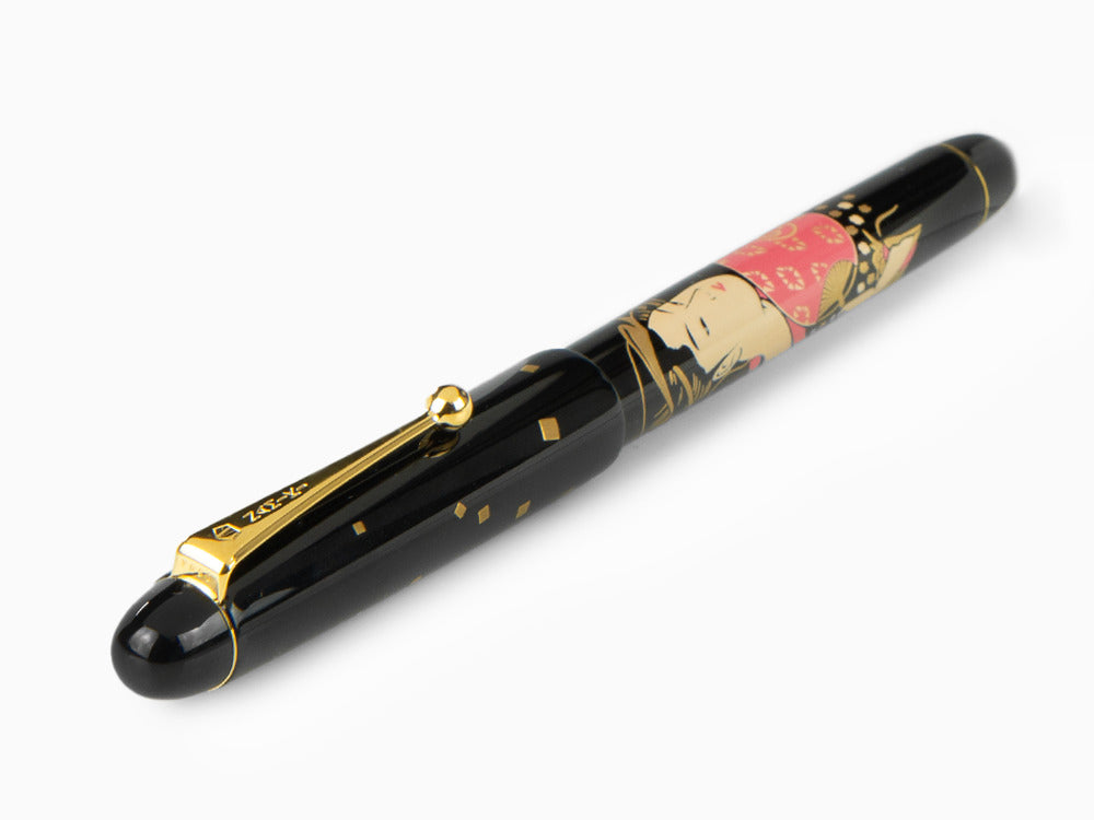 Namiki Nippon Art 3 Beauties Ohisa Takashima Füllfederhalter, Maki-e