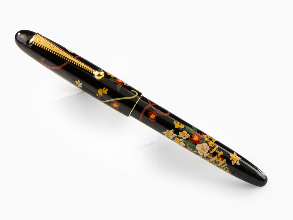 Namiki Nippon Art Flower Basket Füllfer, Vergoldete Beschläge, FN-5M-HA