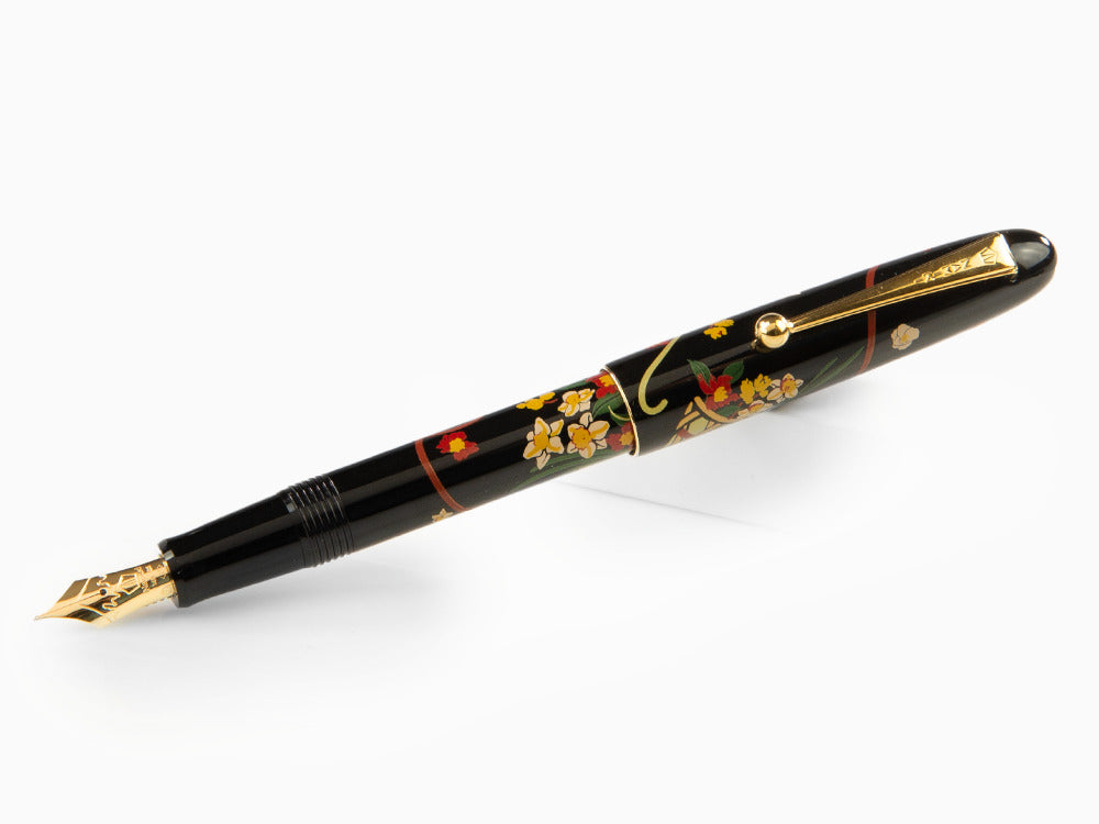 Namiki Nippon Art Flower Basket Füllfer, Vergoldete Beschläge, FN-5M-HA