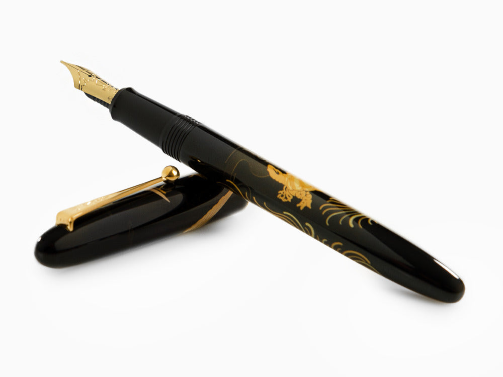 Namiki Nippon Art Crane and Turtle Füllfederhalter, Lack, FN-5M-TK