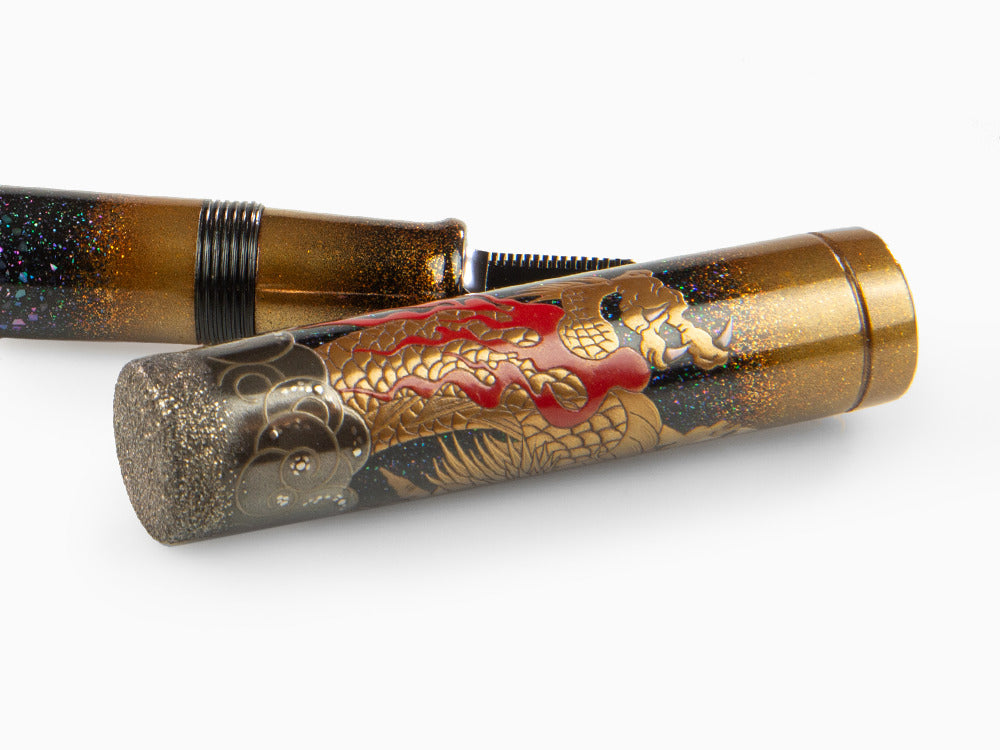 Namiki Emperor Dragon Füllfederhalter, Urushi Lack, Schwarz, FNFV-80M-R