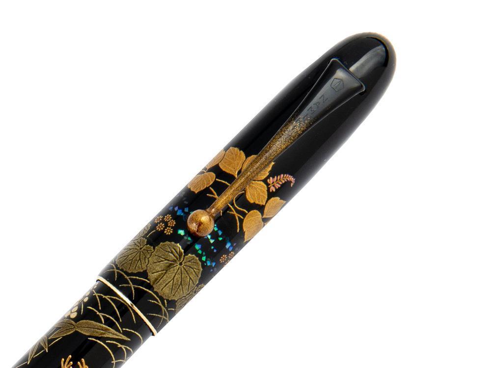 Namiki Yukari Royale Frog Füllfederhalter, Urushi Lack, Gold, Maki-e