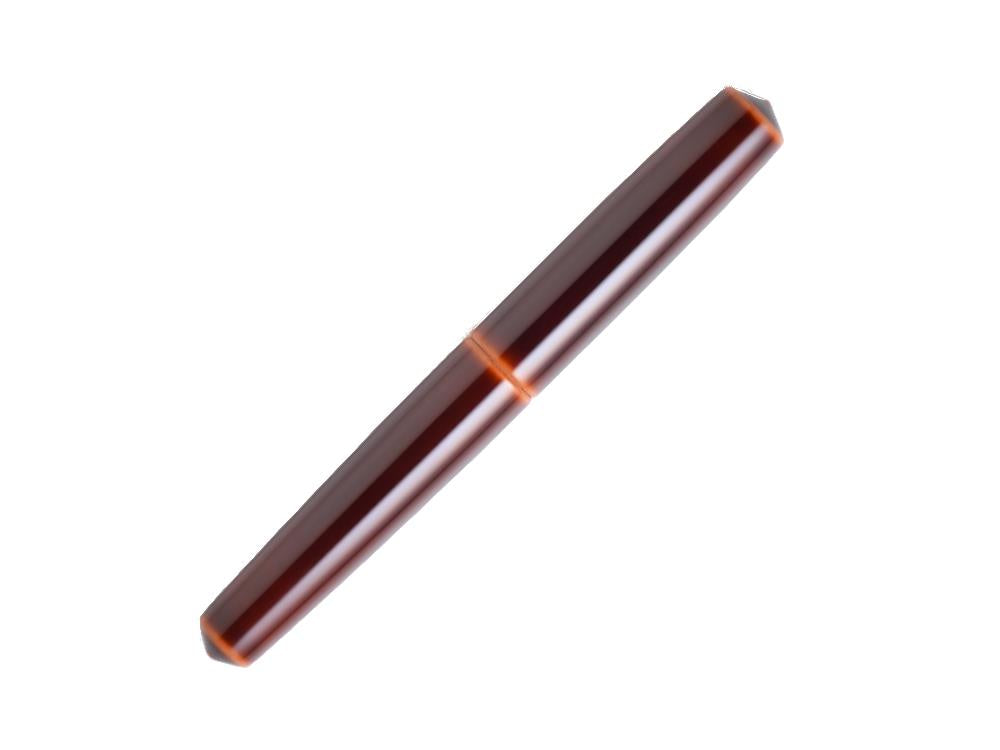 Nakaya Cigar Füllfederhalter Piccolo, Toki-Tamenuri, Ebonite, Rhodium