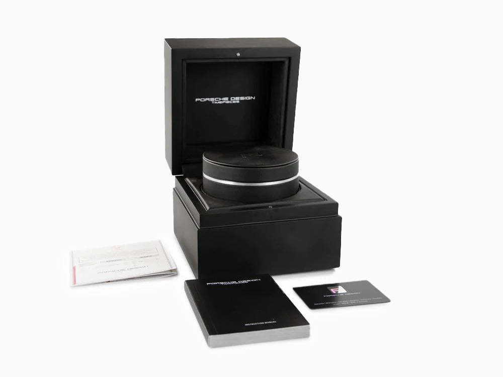 Porsche Design 1919 Globetimer Automatik Uhr, Titan, Schwarz & Kautschuk