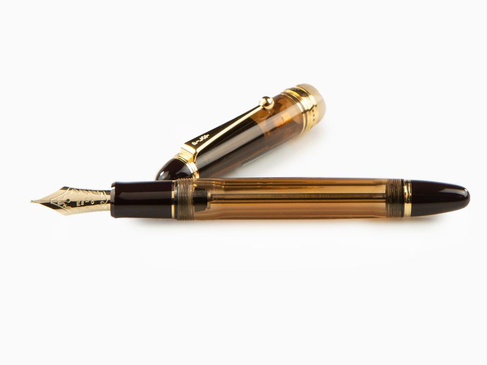 Pilot Custom 823 Bernstein Füllfederhalter, Edelharz, Vergoldete, 60556
