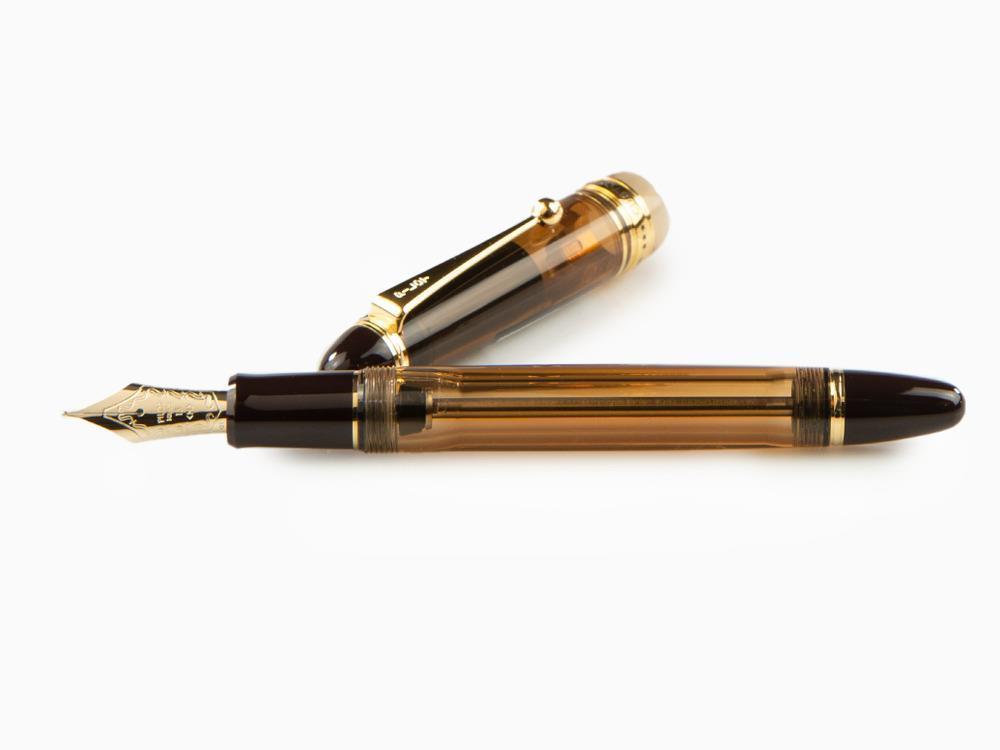 Pilot Custom 823 Bernstein Füllfederhalter, Edelharz, Vergoldete, 60556