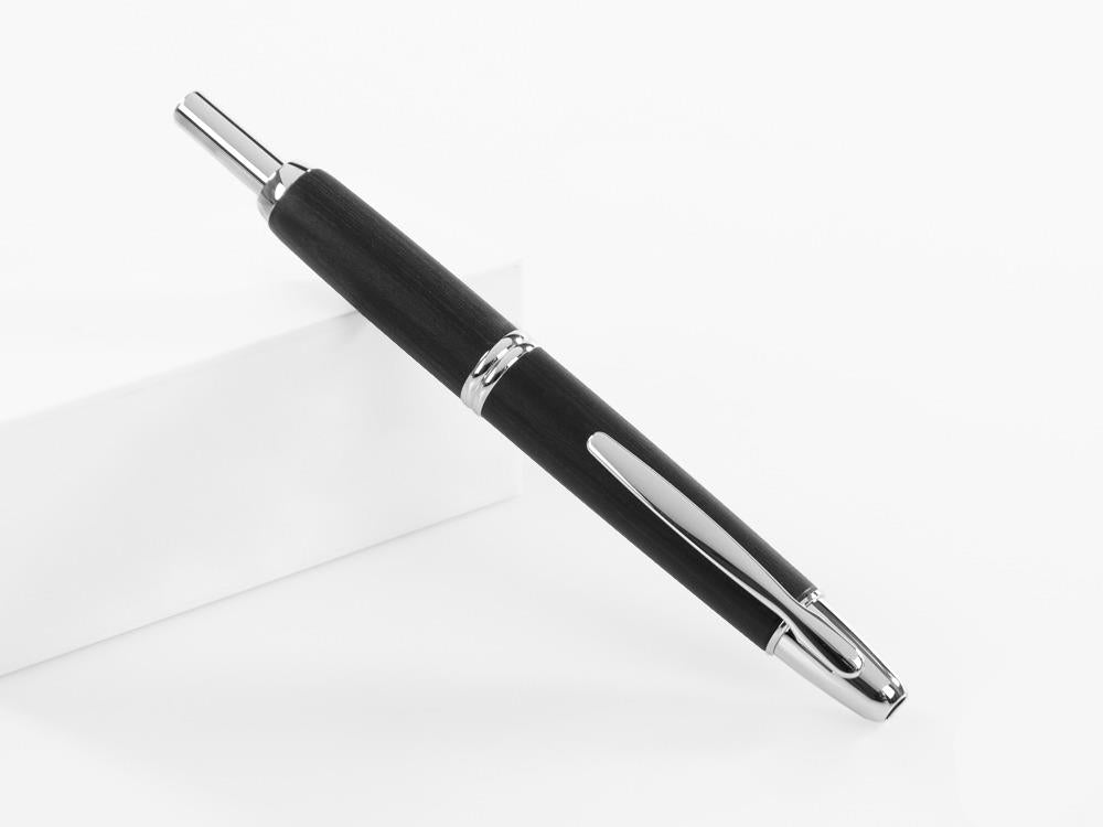 Pilot Capless Wooden Füllfederhalter, Birkenholz, Schwarz, FC-2500RR-B