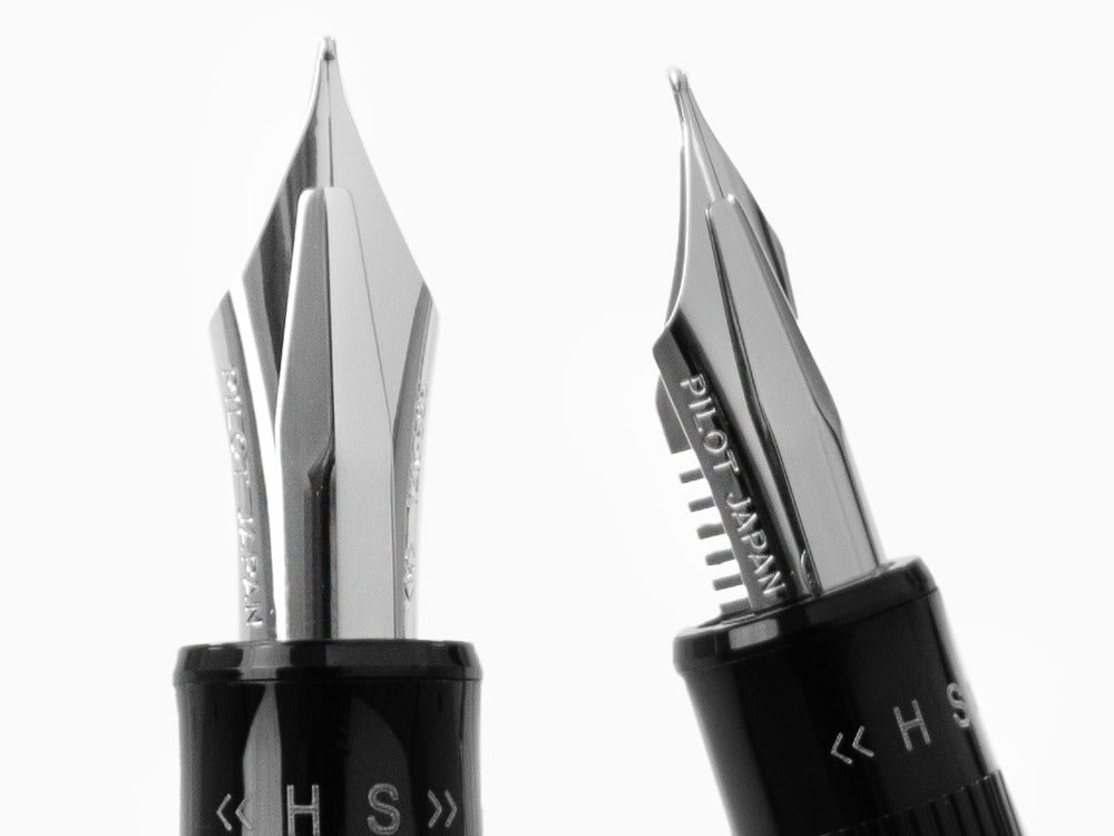 Pilot Justus 95 Füllfederhalter, Rhodium, Schwarz, FJ-3MRR-NB-NT