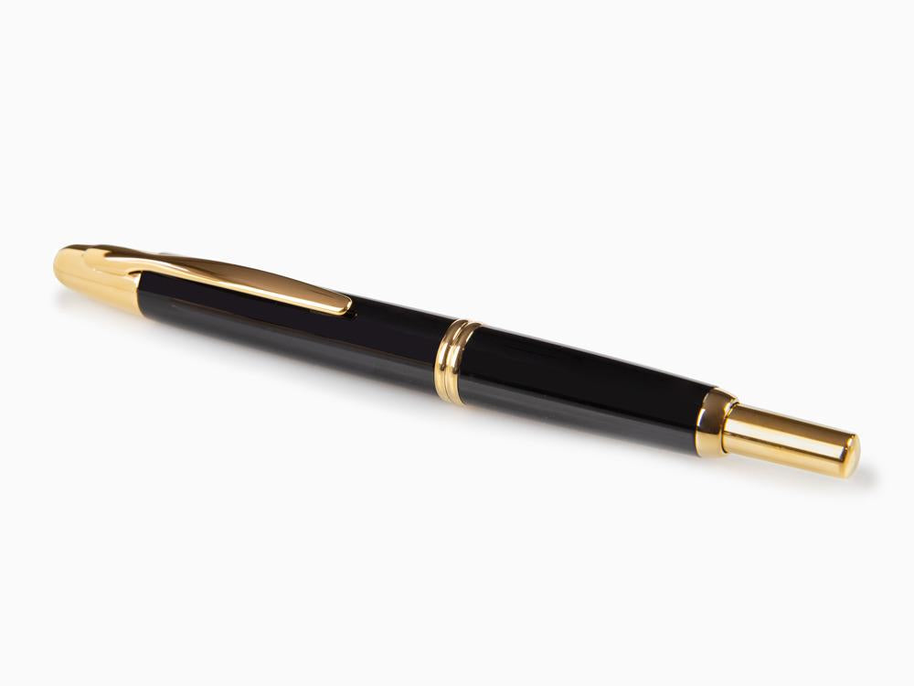 Pilot Füllfederhalter "Capless", Schwarz, Gold, FK-1500-AU-BLACK